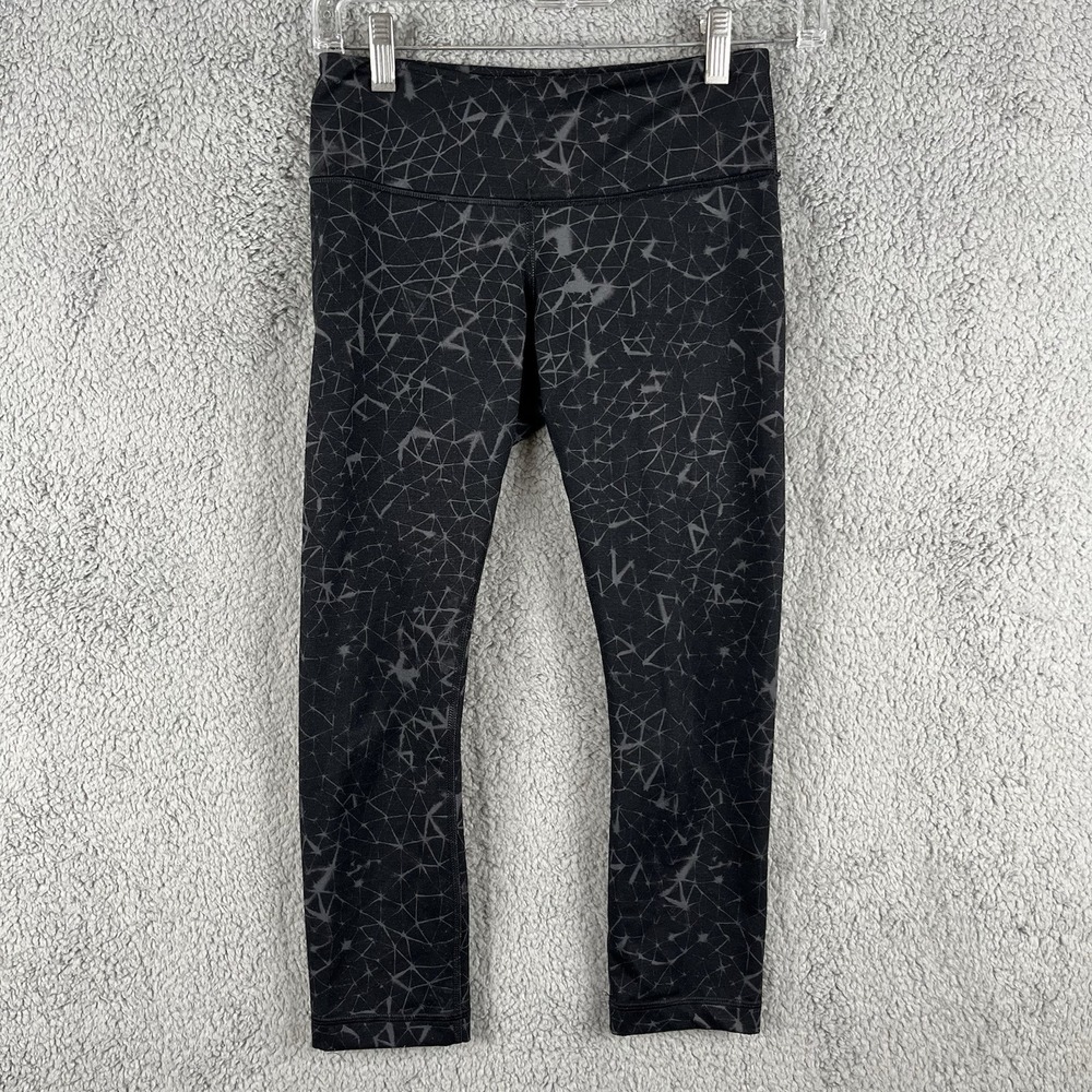 LULULEMON Joggers‎ Running Pants Womens 4 Gray Black Athletic Yoga